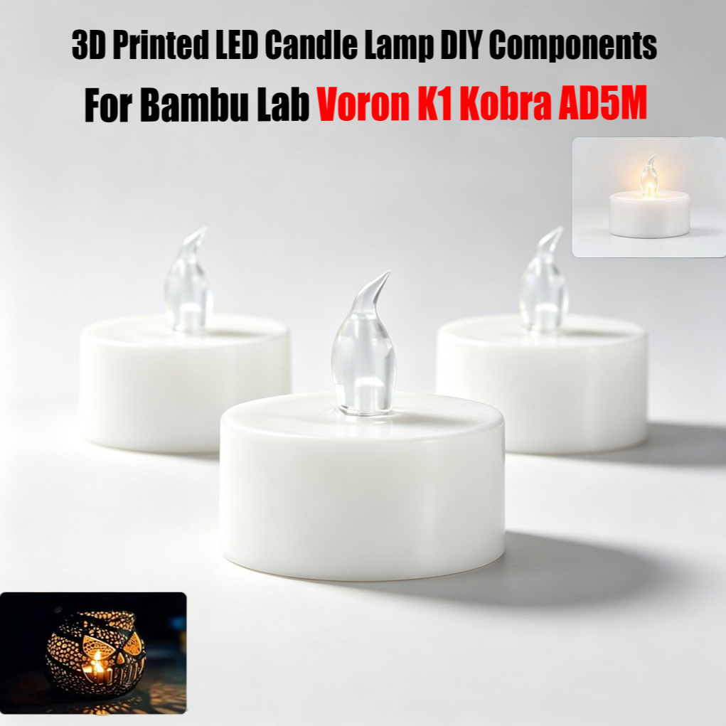 3D Printing Bambu Lab - Komponenty do samodzielnego montażu lampy LED